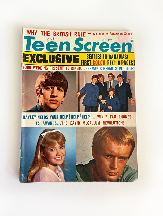 June 1965 Teen Screen Magazine