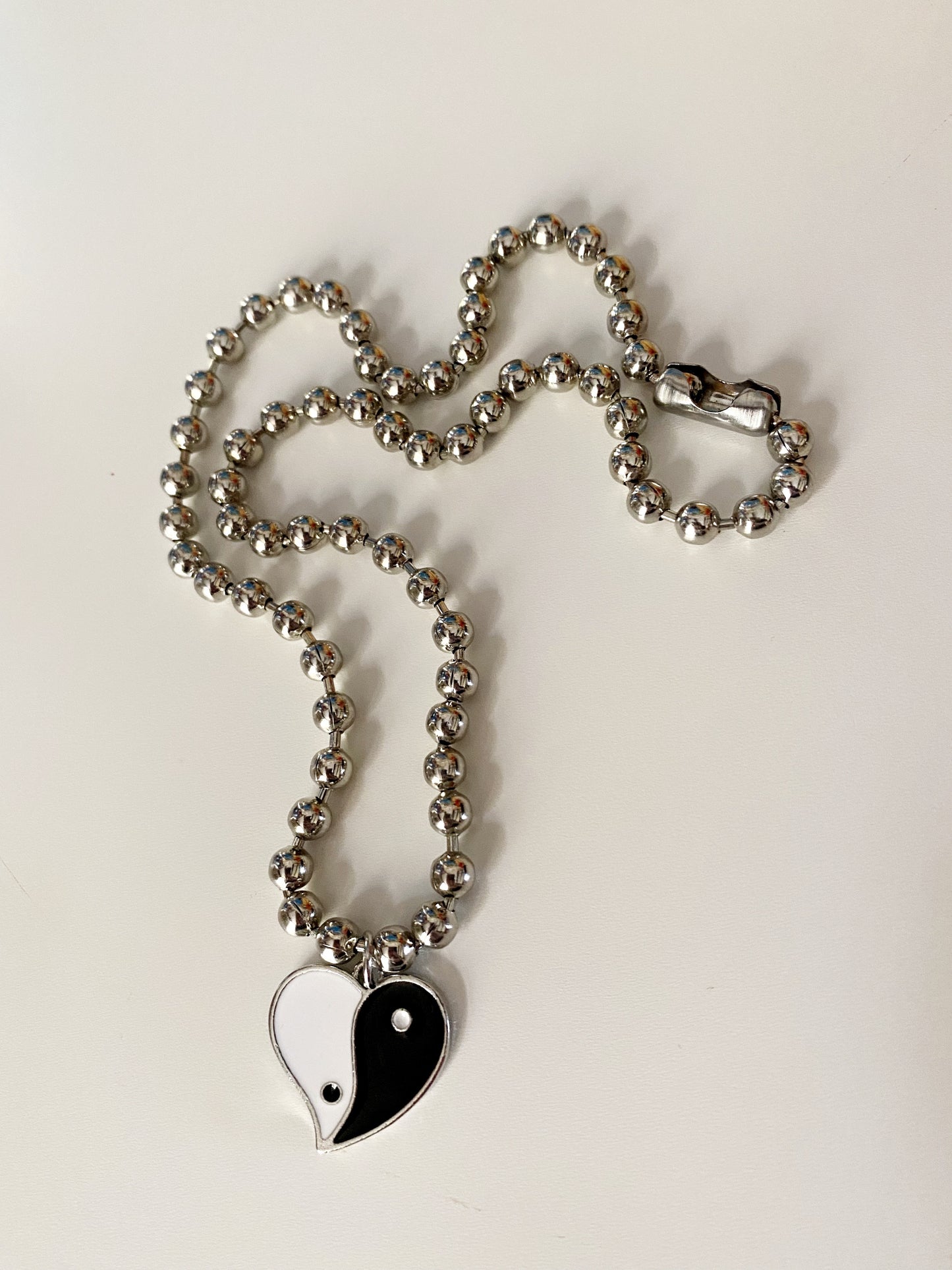 Ying Yang Heart Necklace